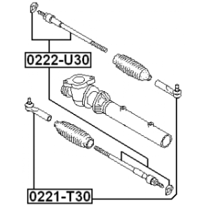Inner Tie Rod - FEBEST 0222U30