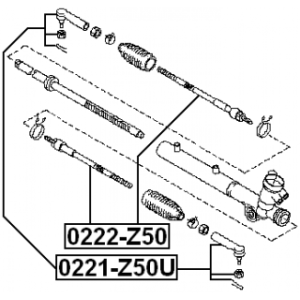Inner Tie Rod - FEBEST 0222Z50