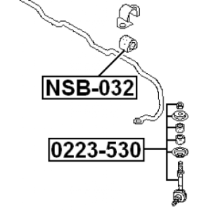 Link Coupling Rod Stabiliser Bar - FEBEST 0223530