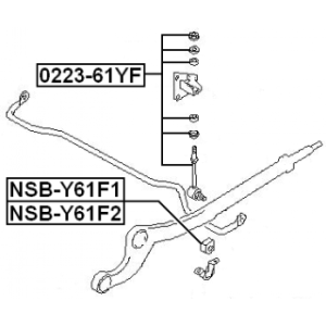 Link Coupling Rod Stabiliser Bar - FEBEST 022361YF