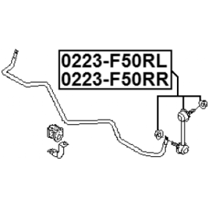 Link Coupling Rod Stabiliser Bar - FEBEST 0223F50RR