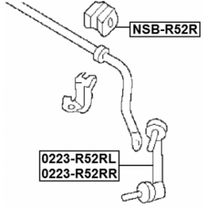 Link Coupling Rod Stabiliser Bar - FEBEST 0223R52RR