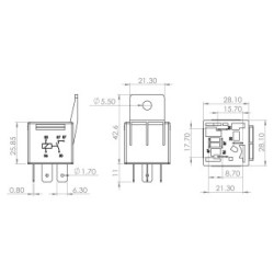 Main Current Relay BOSCH 0986AH0253