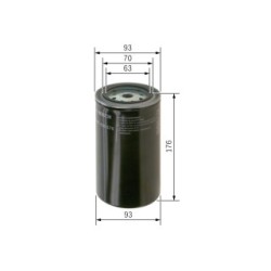 Fuel Filter BOSCH 1457429676 for DAF OE 0241505