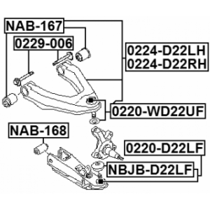 Camber Correction Screw - FEBEST 0229006