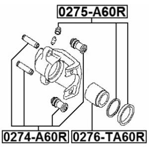 Guide Bolt Brake Caliper - FEBEST 0274A60R