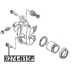 Guide Bolt Brake Caliper - FEBEST 0274N15F