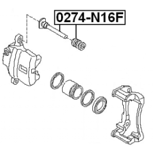 Guide Bolt Brake Caliper - FEBEST 0274N16F