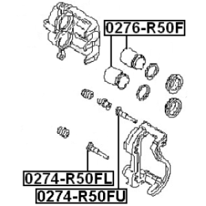 Guide Bolt Brake Caliper - FEBEST 0274R50FU