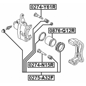 Repair Kit Brake Caliper - FEBEST 0275A32F