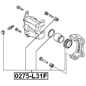 Repair Kit Brake Caliper - FEBEST 0275L31F