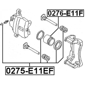 Piston Brake Caliper - FEBEST 0276E11F