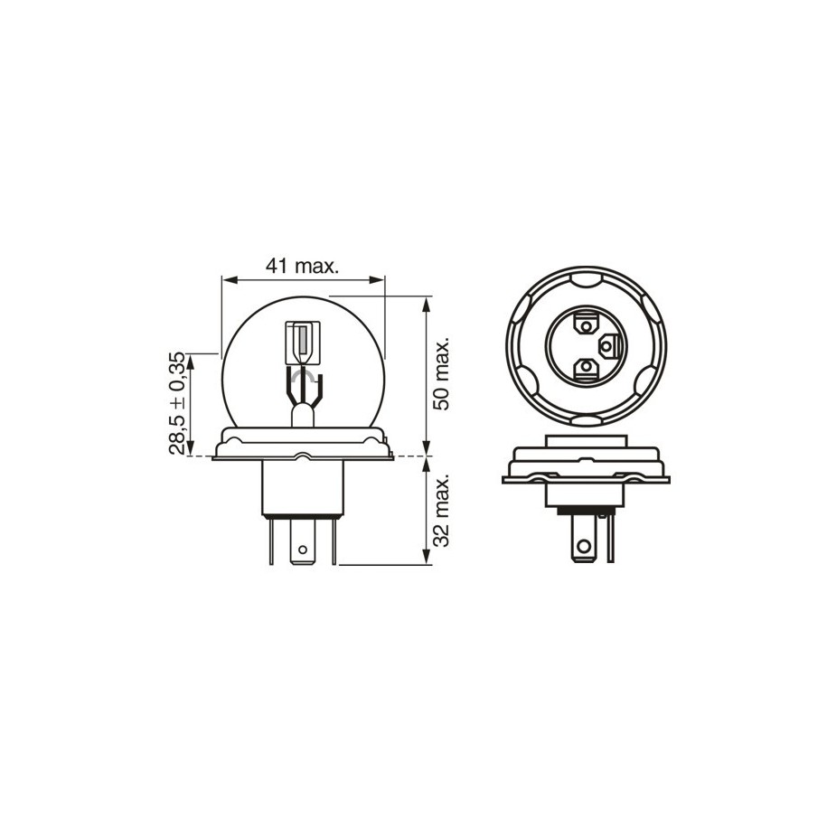 Bulb BOSCH 1987302421 OE 5W2032
