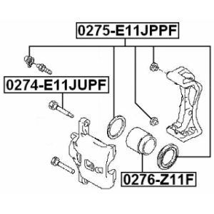 Piston Brake Caliper - FEBEST 0276Z11F