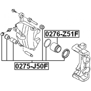 Piston Brake Caliper - FEBEST 0276Z51F
