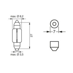 Bulb BOSCH 1987302528