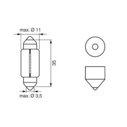 Bulb BOSCH 1987302228