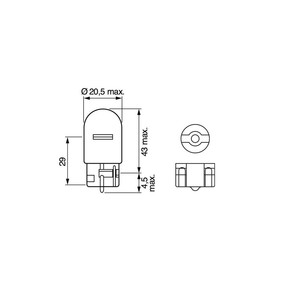 Direction Indicator Bulb BOSCH 1987302251 for ABARTH
