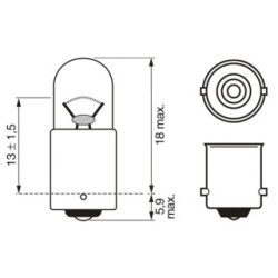 Bulb BOSCH 1987302508