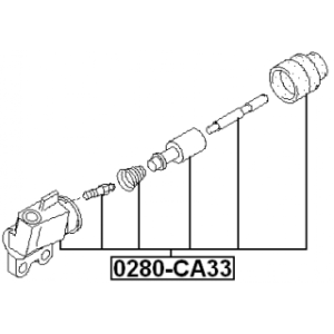 Slave Cylinder Clutch - FEBEST 0280A33