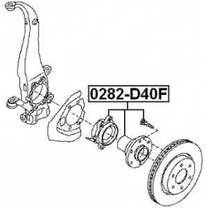 Wheel Hub - FEBEST 0282D40F