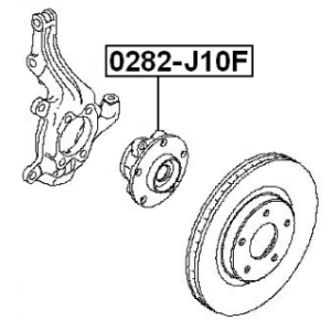 Wheel Hub - FEBEST 0282J10F