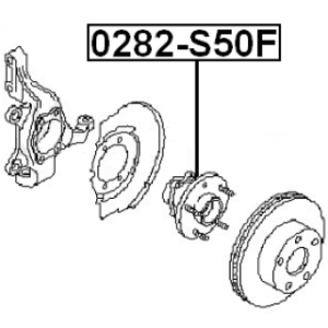Wheel Hub - FEBEST 0282S50F