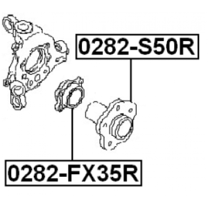 Wheel Hub - FEBEST 0282S50R