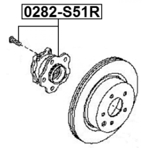 Wheel Hub - FEBEST 0282S51R