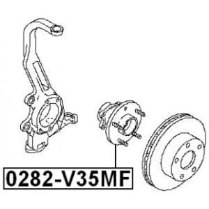 Wheel Hub - FEBEST 0282V35MF