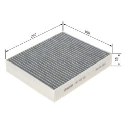 Pollen Filter BOSCH 1987432409 for FORD OE 1253220