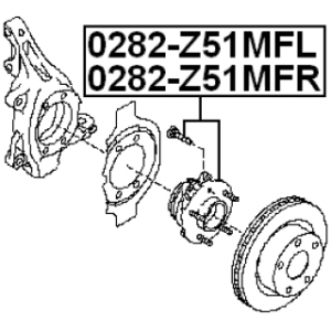 Wheel Hub - FEBEST 0282Z51MFL