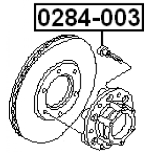 Wheel Stud - FEBEST 0284003