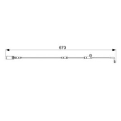Brake Pad Sensor BOSCH 1987473002 for BMW 5