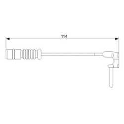 Brake Pad Sensor BOSCH 1987473011 for MERCEDES M-CLASS OE A1635401517