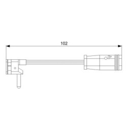 Brake Pad Sensor BOSCH 1987473019 for MERCEDES CLS