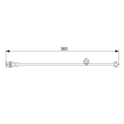 Brake Pad Sensor BOSCH 1987473023 for PORSCHE 911