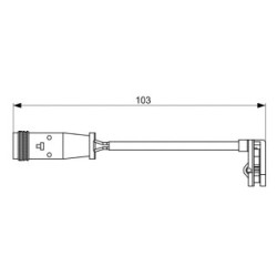Brake Pad Sensor BOSCH 1987473037 for MERCEDES