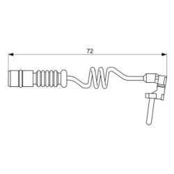 Brake Pad Sensor BOSCH 1987473057 for MERCEDES