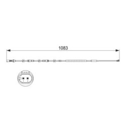 Brake Pad Sensor BOSCH 1987473500 for BMW 5
