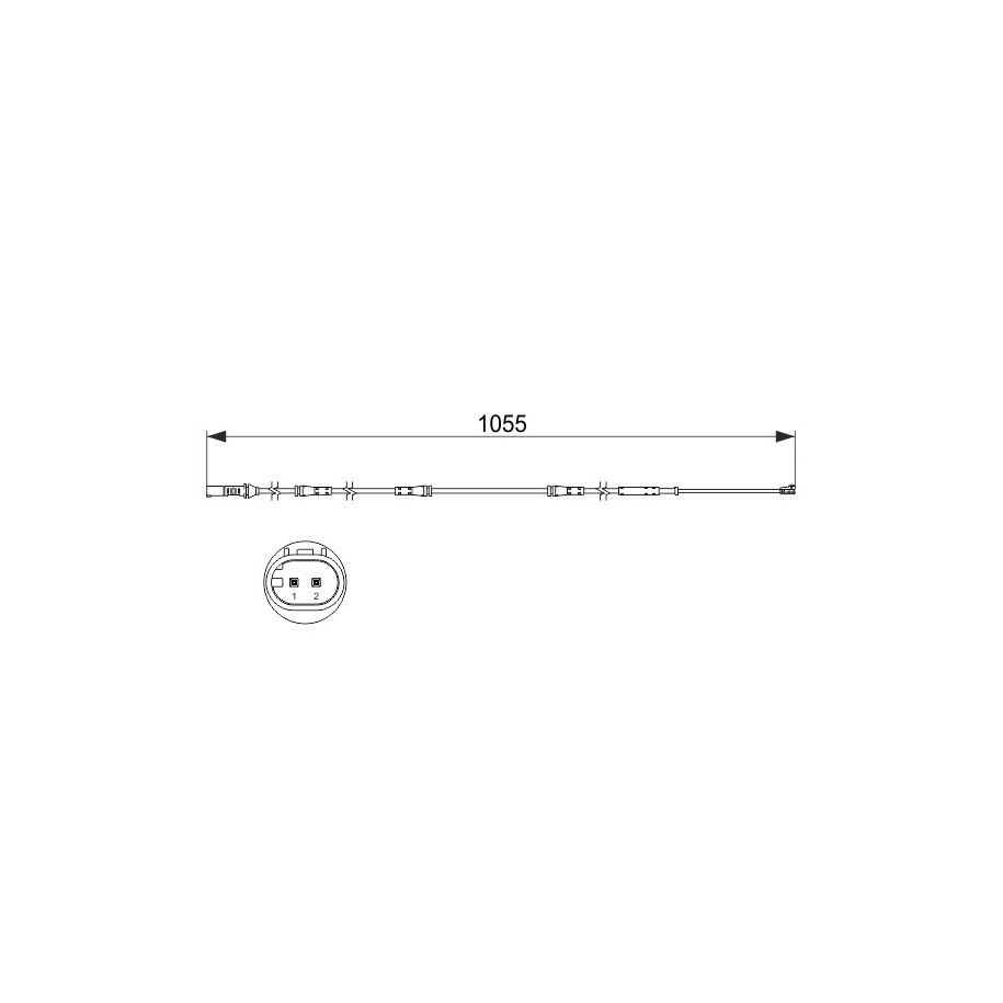 Brake Pad Sensor BOSCH 1987473508 for BMW 5 OE 34356791961
