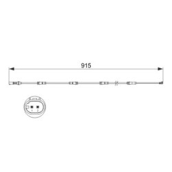 Brake Pad Sensor BOSCH 1987473509 for BMW 5