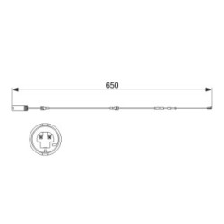 Brake Pad Sensor BOSCH 1987473513 for BMW 1
