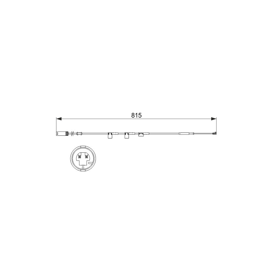 Brake Pad Sensor BOSCH 1987473524 for MINI MINI OE 34356792572