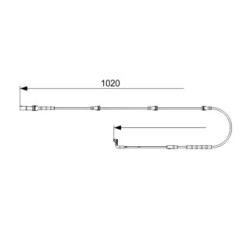 Brake Pad Sensor BOSCH 1987473567 OE 34356789080