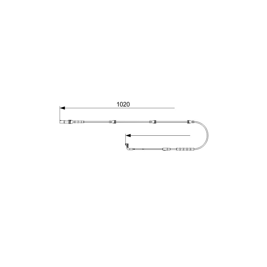 Brake Pad Sensor BOSCH 1987473567 OE 34356789080