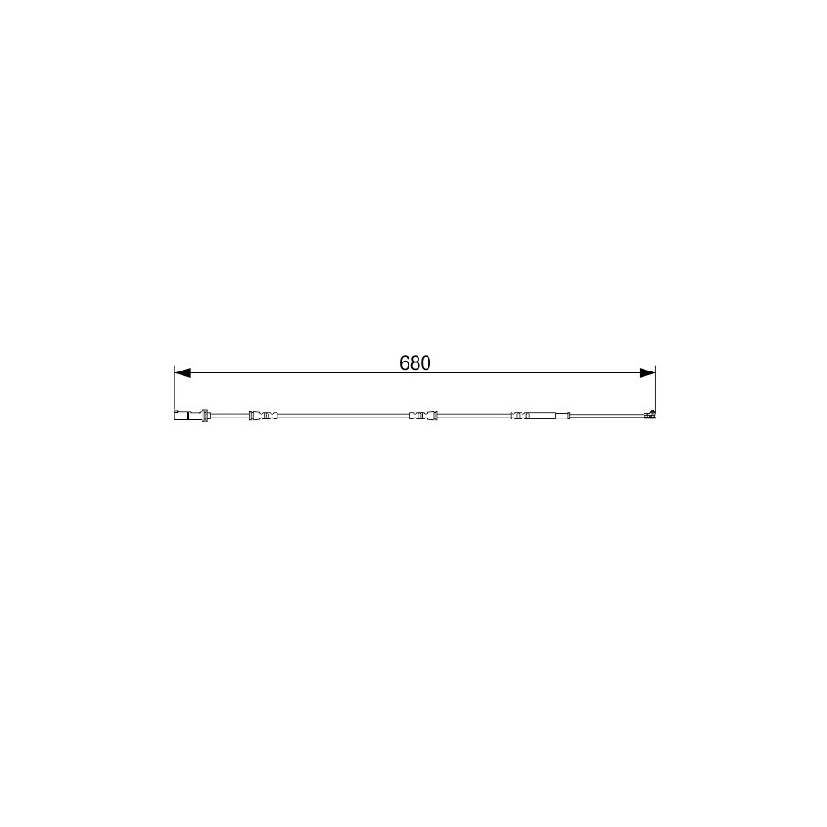 Brake Pad Sensor BOSCH 1987473568 OE 34356799329
