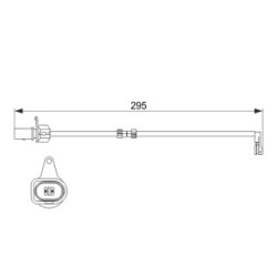 Brake Pad Sensor BOSCH 1987474508 OE 4H0615121E
