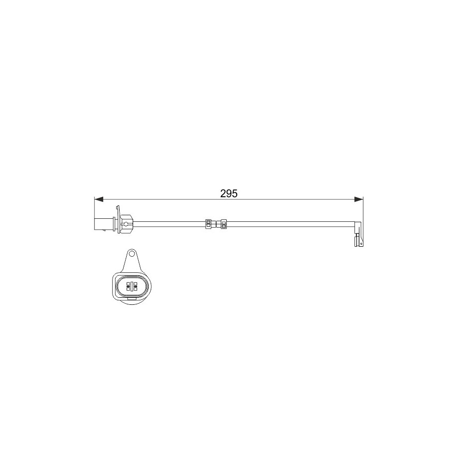 Brake Pad Sensor BOSCH 1987474508 OE 4H0615121E