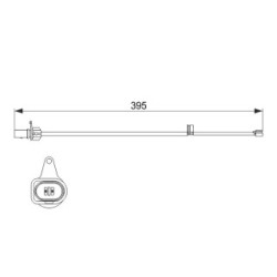 Brake Pad Sensor BOSCH 1987474509 for AUDI A4